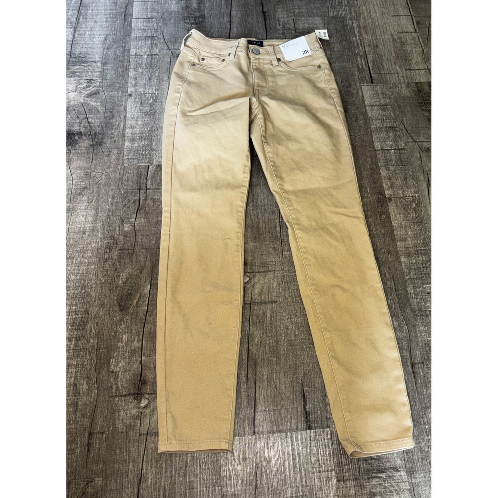 Aeropostale Womens High Rise Jegging Seriously Stretchy Khaki Tan Pants 2R NWT‎